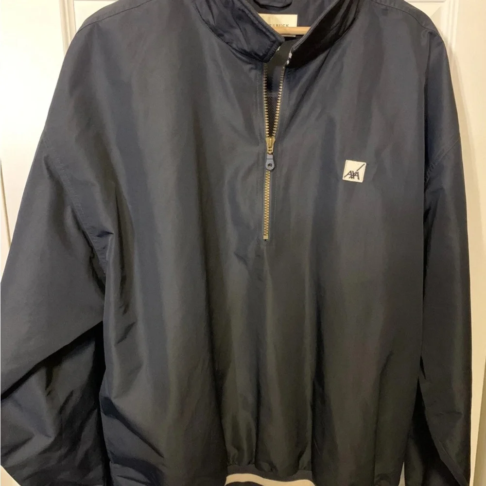 Vtg Cutter & Buck‎ Men's Sz XL AXA Logo black Windbreaker